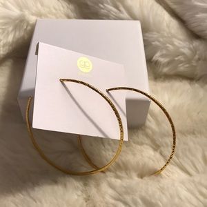 Gorjana 18K Taner XL Gold Hoop